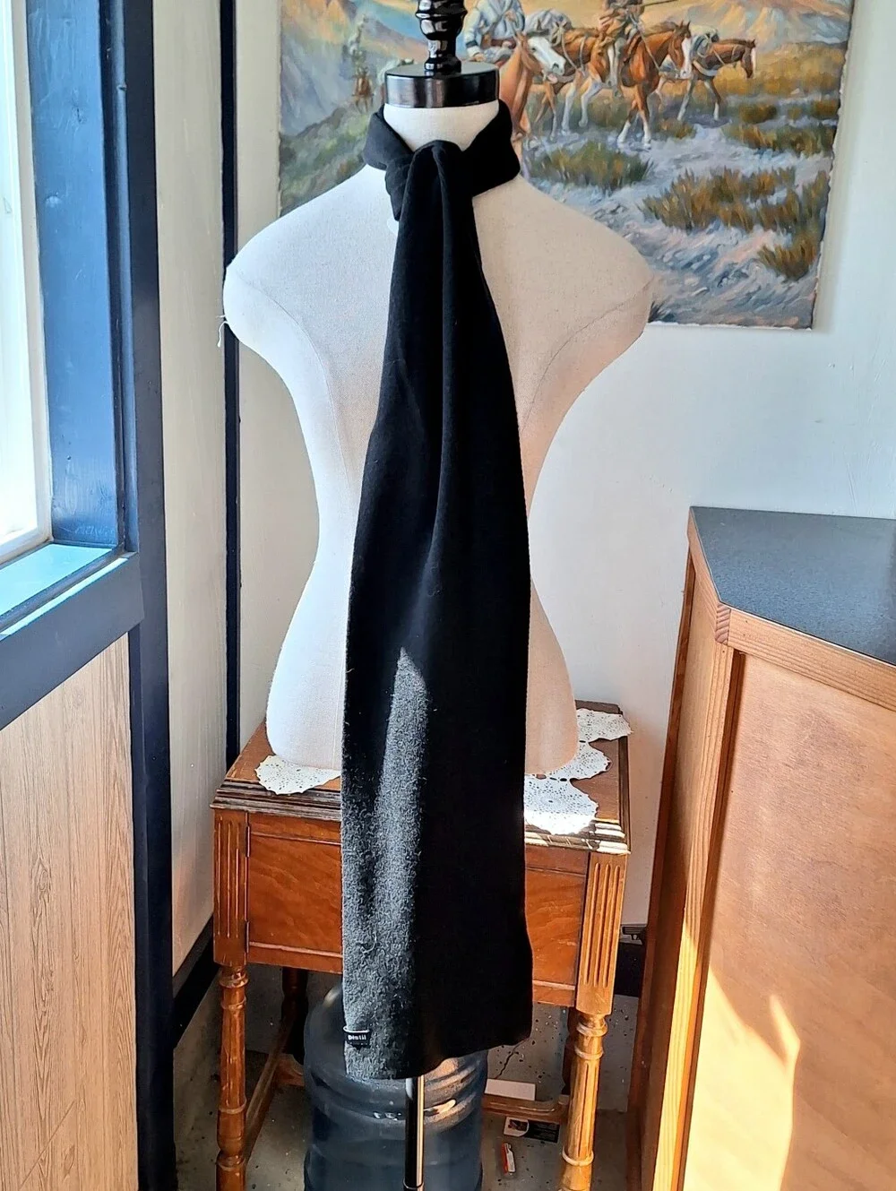 Pistil MS Cole Cashmere Blend Ribbed Scarf, #2124P, NWT